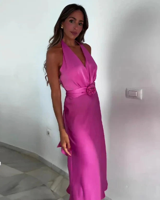 Robe longue Rose